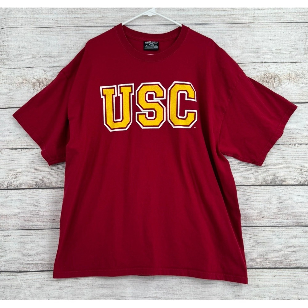 Steve & Barry's T-Shirt Mens XXL Red USC Trojans Collegiate Graphic Tee